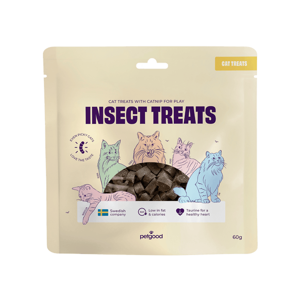 Insect-based cat treats