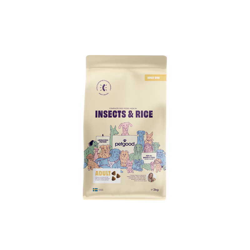 Insects & Rice - Complete Feed Adult Dog